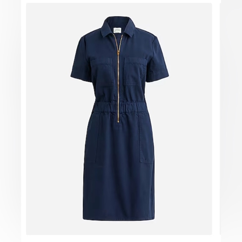 J Crew Zip Front Chino dress